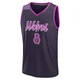 Bones Hyland ＃8 Minnesota Timberwolves 2025/26 Men's Fast Break Purple City Edition Jersey
