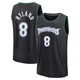 Bones Hyland ＃8 Minnesota Timberwolves Black Youth Fast Break Classic Edition Jersey