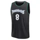 Bones Hyland ＃8 Minnesota Timberwolves Black Youth Fast Break Classic Edition Jersey