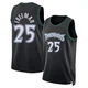 Enrique Freeman ＃25 Minnesota Timberwolves Swingman Black Youth Classic Edition Jersey