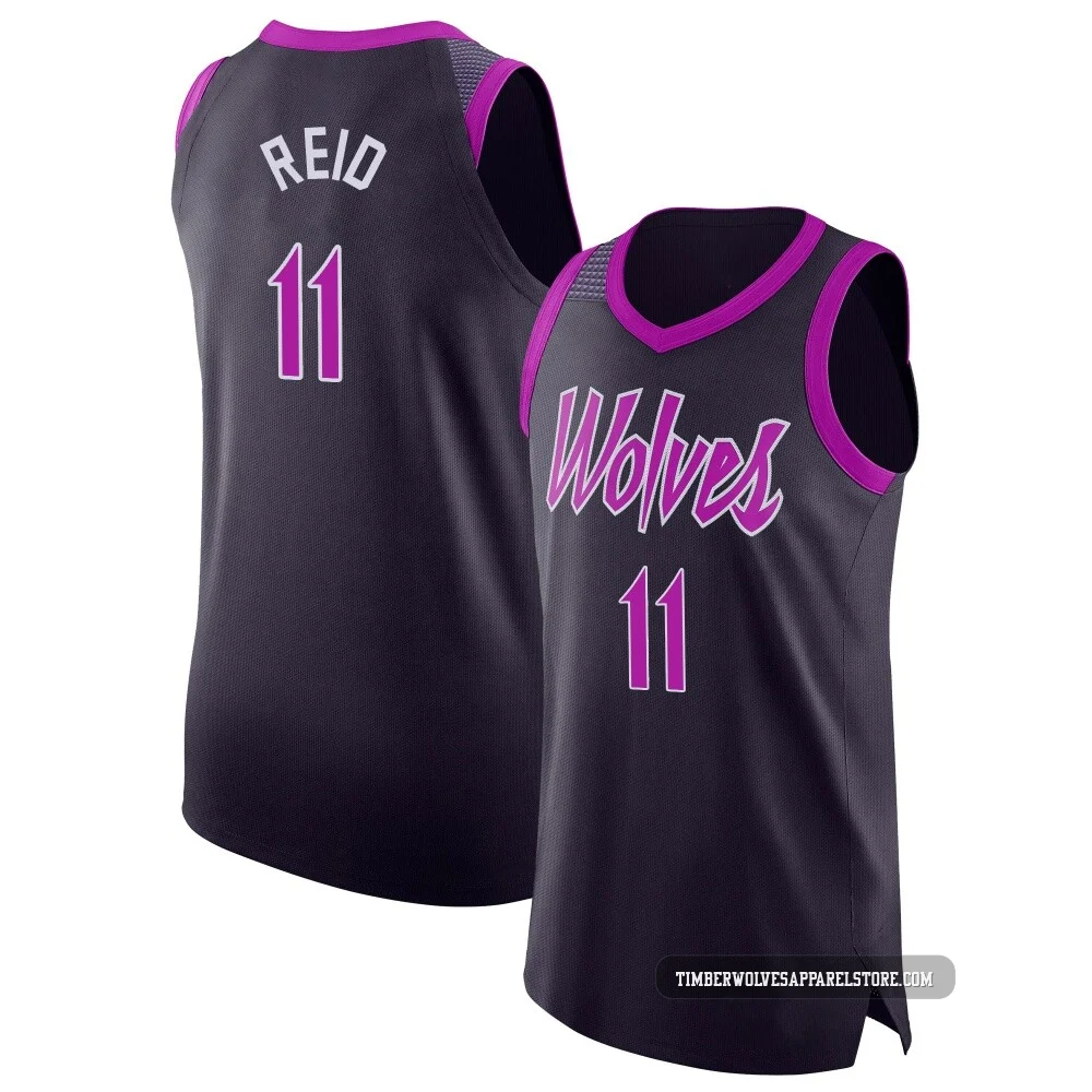 Naz Reid ＃11 Minnesota Timberwolves Authentic 2025/26 Youth Purple City Edition Jersey