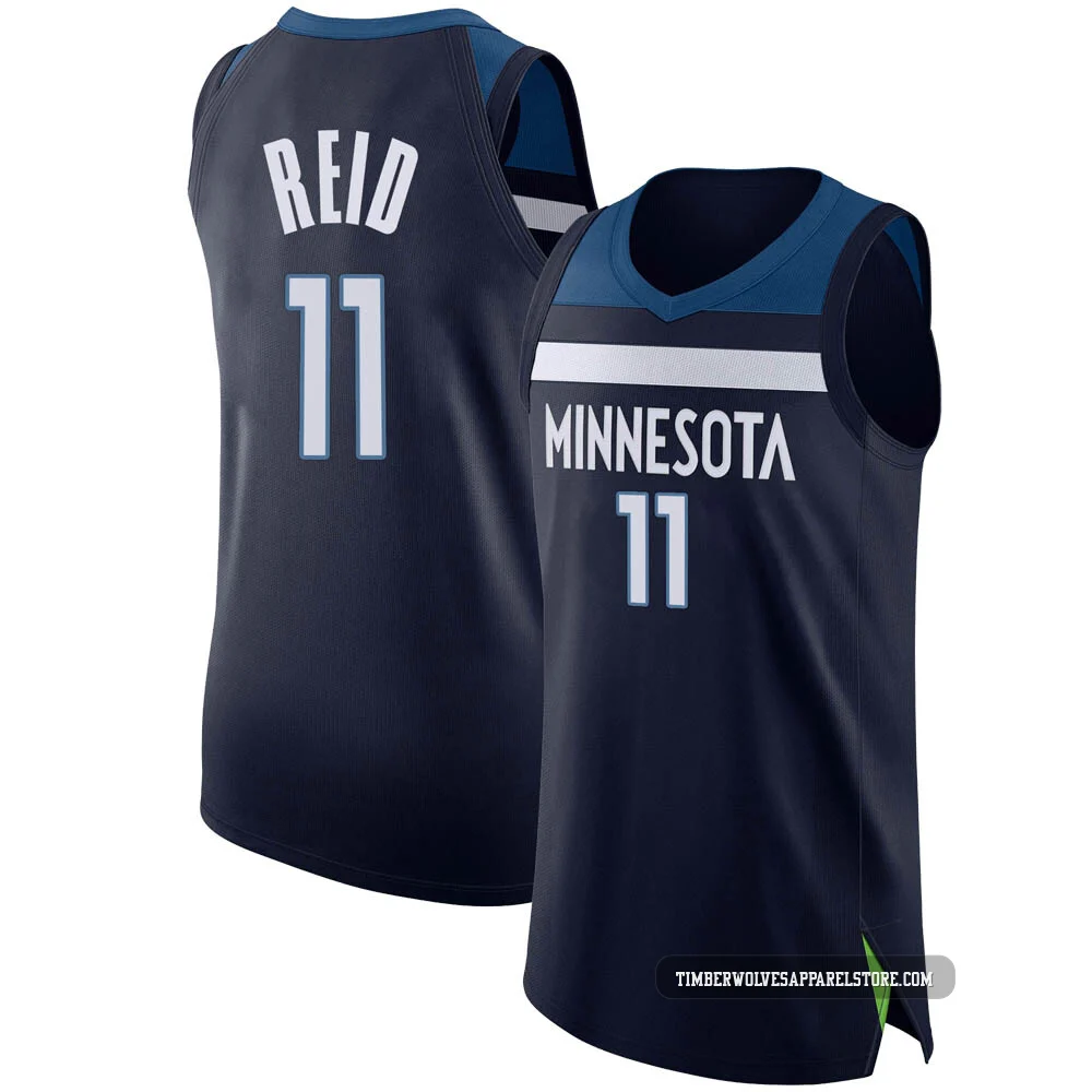 Naz Reid ＃11 Minnesota Timberwolves Authentic Navy Youth Jersey - Icon Edition
