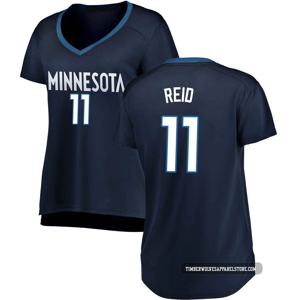Naz Reid ＃11 Minnesota Timberwolves Navy Women's Fast Break Jersey - Icon Edition