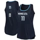 Naz Reid ＃11 Minnesota Timberwolves Navy Women's Fast Break Tank Jersey - Icon Edition