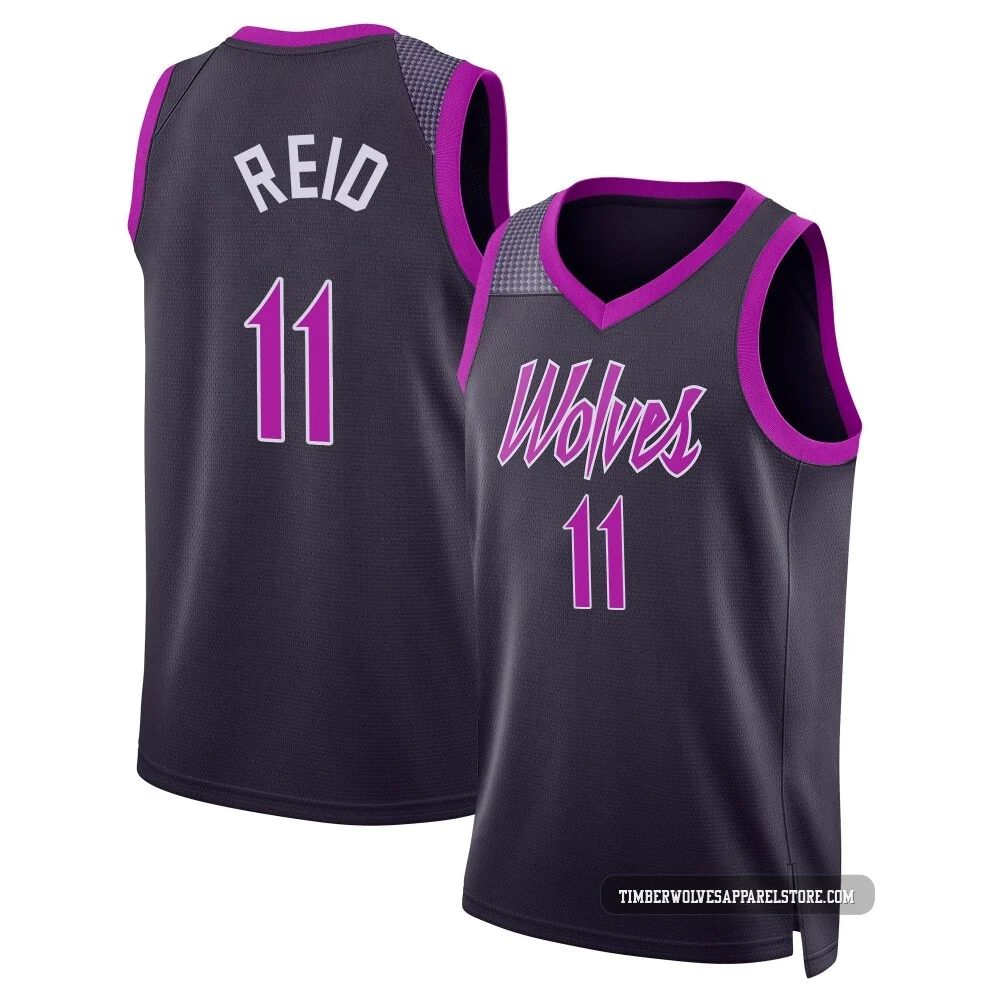 Naz Reid ＃11 Minnesota Timberwolves Swingman 2025/26 Men's Purple City Edition Jersey