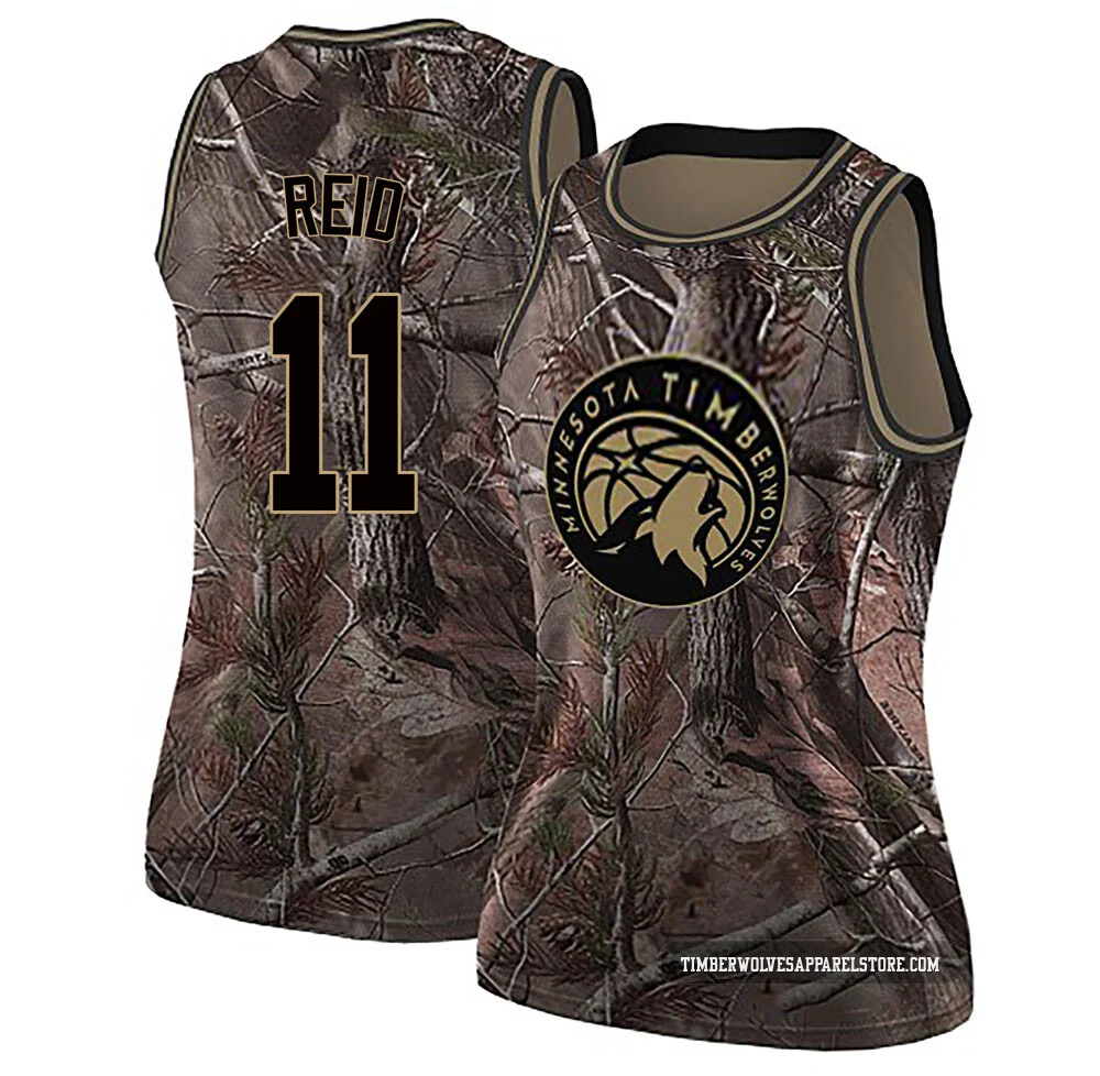 Naz Reid ＃11 Minnesota Timberwolves Swingman Camo Women's Realtree Collection Jersey