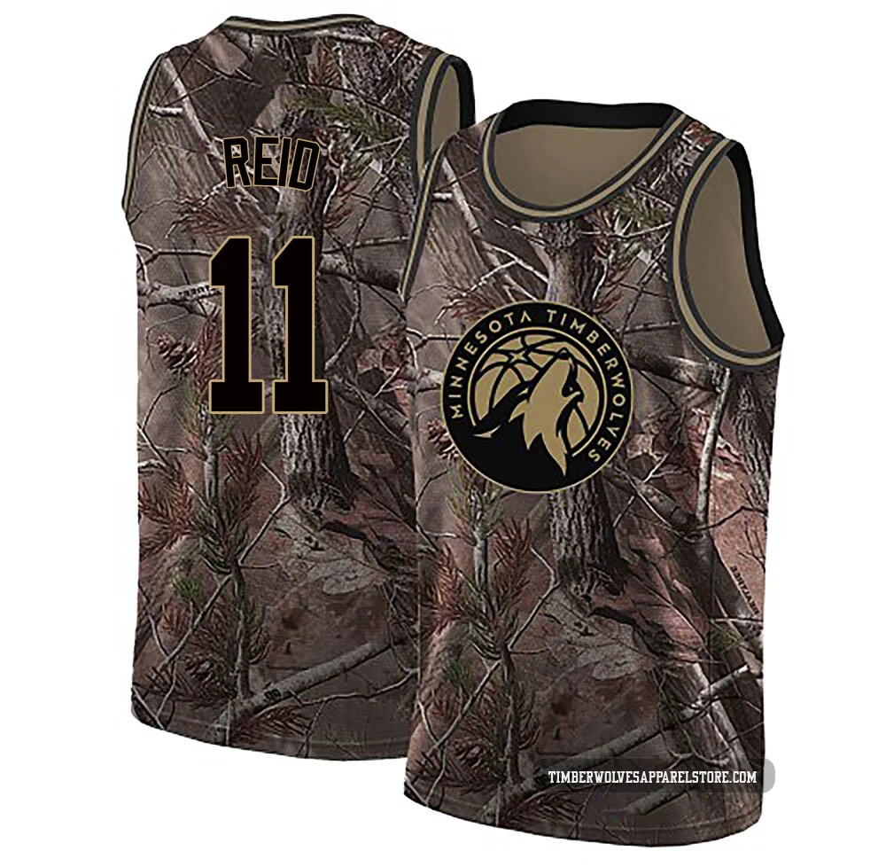Naz Reid ＃11 Minnesota Timberwolves Swingman Camo Youth Realtree Collection Jersey