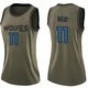 Naz Reid ＃11 Minnesota Timberwolves Swingman Green Women's Salute to Service Jersey