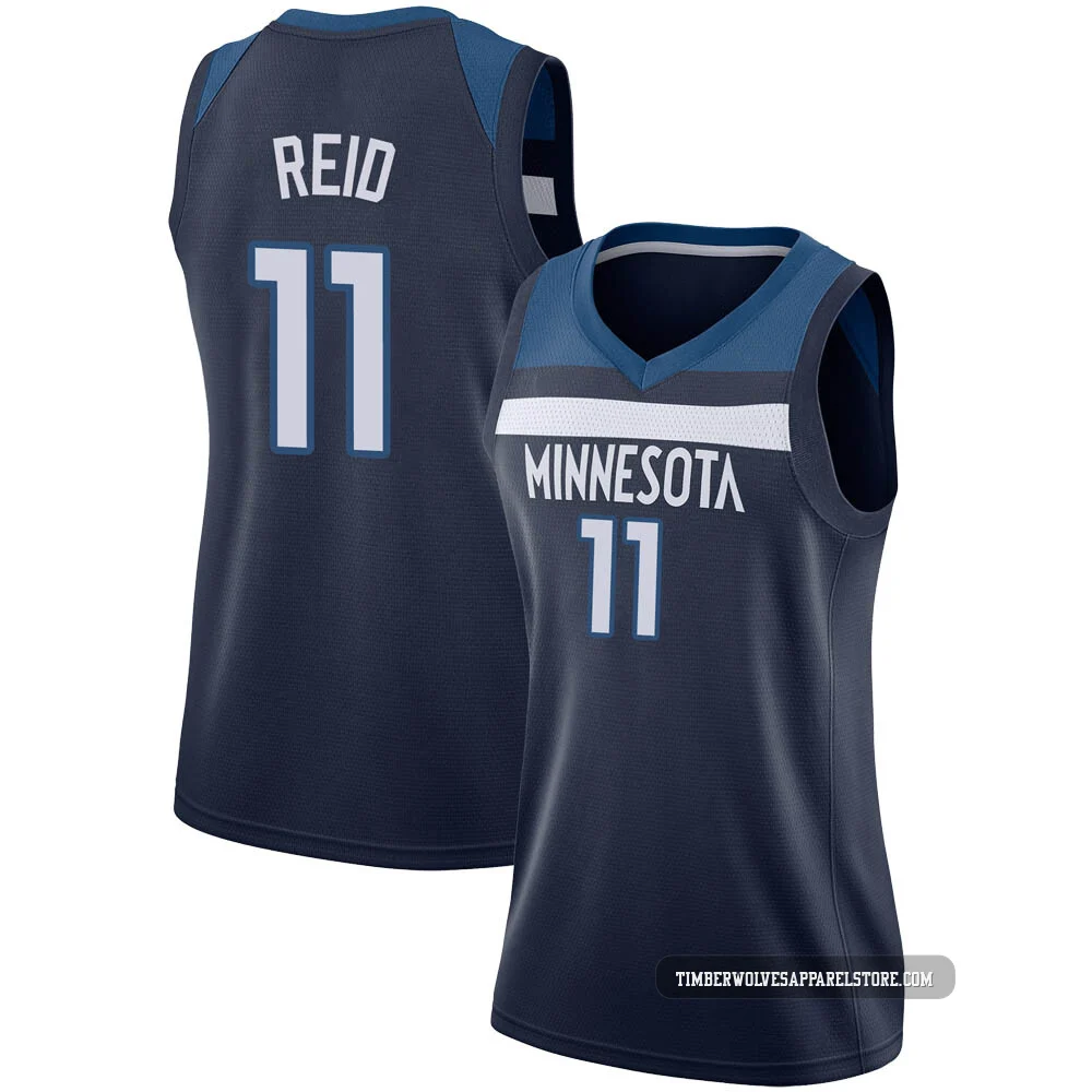 Naz Reid ＃11 Minnesota Timberwolves Swingman Navy Women's Jersey - Icon Edition