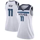 Naz Reid ＃11 Minnesota Timberwolves Swingman White Women's Jersey - Association Edition