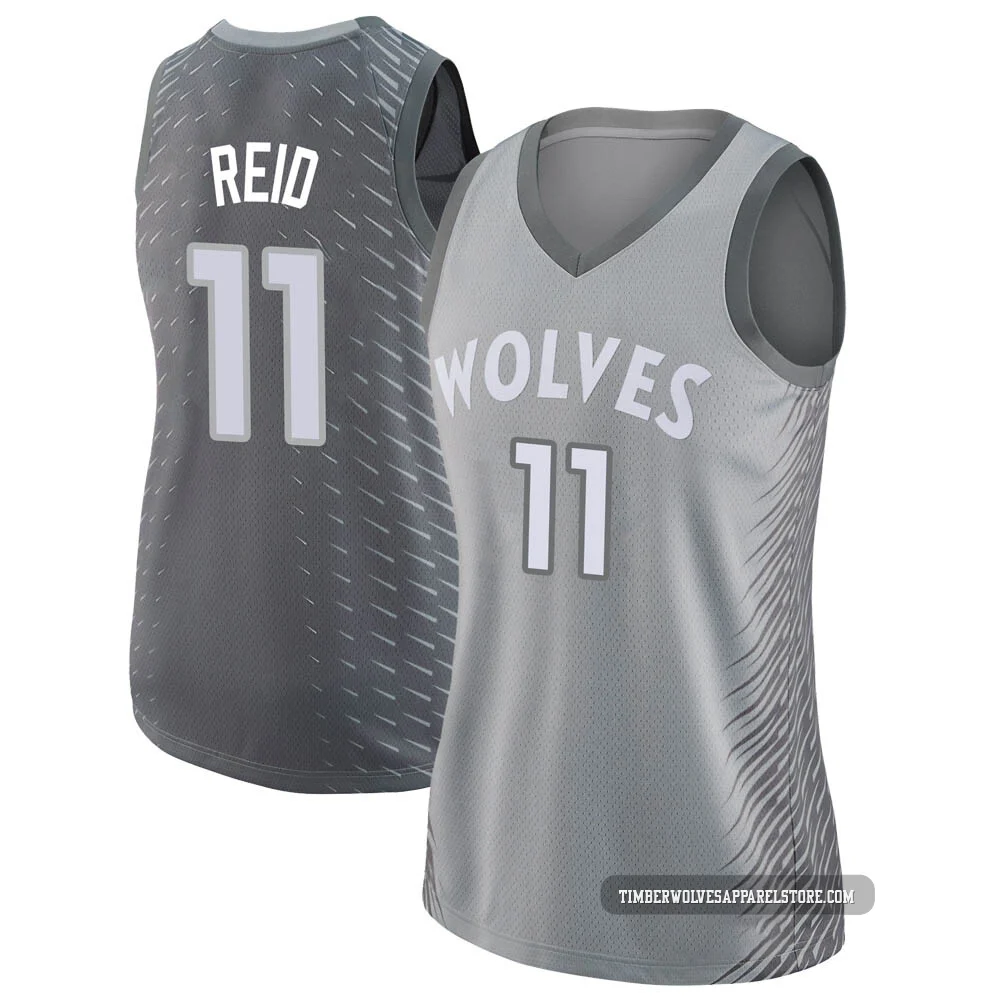Naz Reid ＃11 Minnesota Timberwolves Swingman Women's Silver Jersey - City Edition