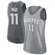 Naz Reid ＃11 Minnesota Timberwolves Swingman Women's Silver Jersey - City Edition