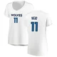 Naz Reid ＃11 Minnesota Timberwolves White Women's Fast Break Jersey - Association Edition