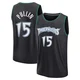 Zyon Pullin ＃15 Minnesota Timberwolves Black Youth Fast Break Classic Edition Jersey