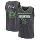 Zyon Pullin ＃15 Minnesota Timberwolves Charcoal Men's Fast Break Statement Edition Jersey