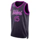 Zyon Pullin ＃15 Minnesota Timberwolves Swingman 2025/26 Men's Purple City Edition Jersey